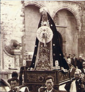 Dolorosa de Peraleda de la Mata antes de la restauración.