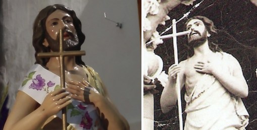 El Resucitado después y antes de la restauración