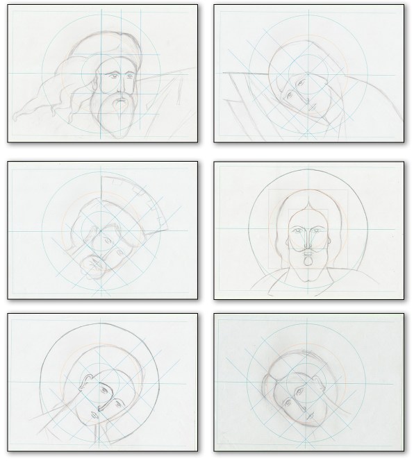Bocetos bizantinos para Anastasis. Por Angel Castaño