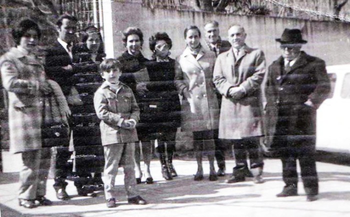 papa mama Javi Dª Carmen y marido D Antonio D Blas DªPaquita Dª Pepita y Dª Olga en Toledo - 1968