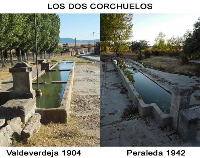 En 1942 Lucio García hace en el Corchuelo un abrevadero según el modelo del existente en su pueblo